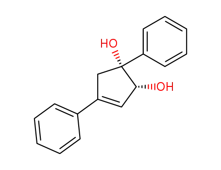 Molecular Structure of 114390-60-2 (3-Cyclopentene-1,2-diol, 1,4-diphenyl-, cis-)