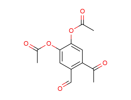 Acetic acid 2-acetoxy-4-acetyl-5-formyl-phenyl ester