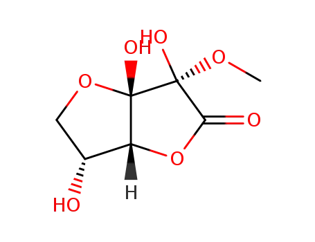 (3S,3aS,6R,6aR)-3,3a,6-Trihydroxy-3-methoxy-tetrahydro-furo[3,2-b]furan-2-one
