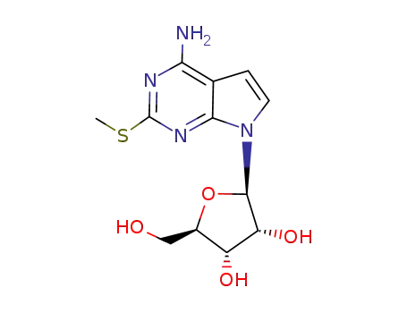 4-Amino-2-(methylthio)-7-(β-D-ribofuranosyl)-7H-pyrrolo<2,3-d>pyrimidin