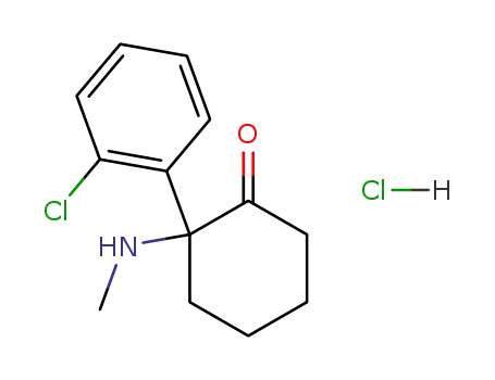 Molecular Structure of 1867-66-9 (Ketamine hydrochloride)
