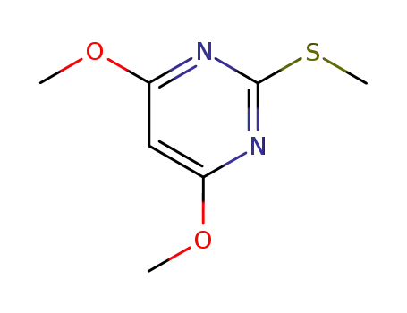 Molecular Structure of 90905-46-7 (4,6-Dimethoxy-2-methylthiopyrimidine)