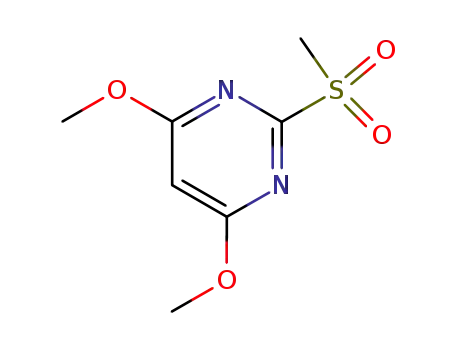 Molecular Structure of 113583-35-0 (2-Methylsulfonyl-4,6-dimethoxypyrimidine)
