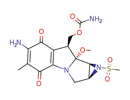 Azirino[2',3':3,4]pyrrolo[1,2-a]indole-4,7-dione,6-amino-8-[[(aminocarbonyl)oxy]methyl]-1,1a,2,8,8a,8b-hexahydro-8a-methoxy-5-methyl-1-(methylsulfonyl)-,[1aS-(1aa,8b,8aa,8ba)]- (9CI)