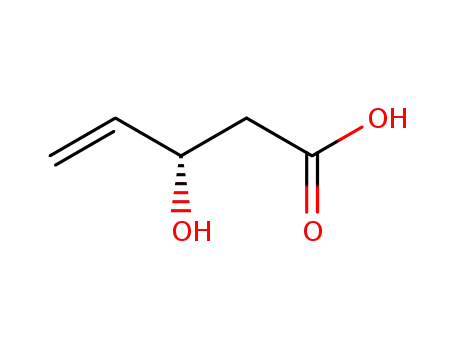 Molecular Structure of 38996-05-3 ([S,(+)]-3-Hydroxy-4-pentenoic acid)