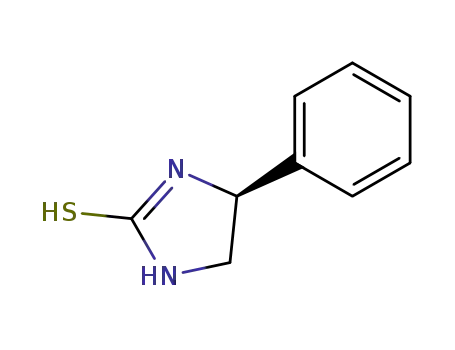 Molecular Structure of 16595-77-0 (2-Imidazolidinethione, 4-phenyl-, (S)-)