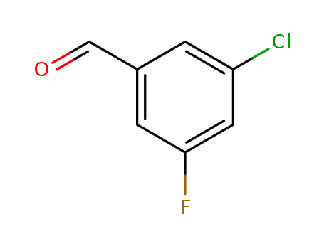 Molecular Structure of 90390-49-1 (3-CHLORO-5-FLUOROBENZALDEHYDE)