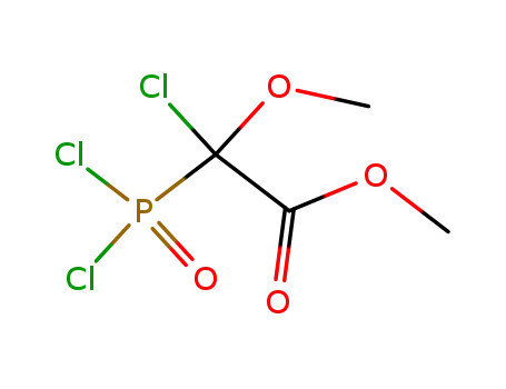 Molecular Structure of 66298-75-7 (Acetic acid, chloro(dichlorophosphinyl)methoxy-, methyl ester)