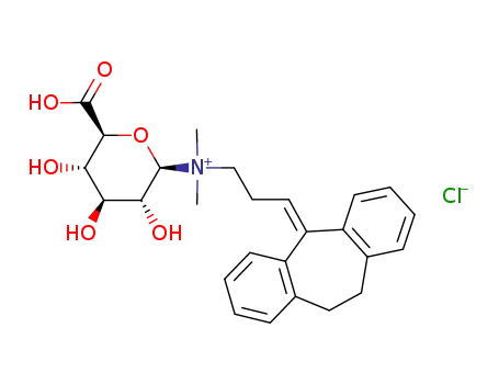 ((2R,3R,4S,5S,6S)-6-Carboxy-3,4,5-trihydroxy-tetrahydro-pyran-2-yl)-[3-(10,11-dihydro-dibenzo[a,d]cyclohepten-5-ylidene)-propyl]-dimethyl-ammonium; chloride