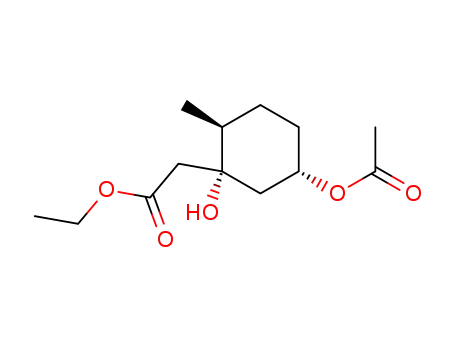 ethyl <(1'R,2'S,5'S)-5'-acetoxy-1'-hydroxy-2'-methylcyclohexyl>ethanoate