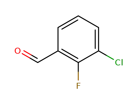 Molecular Structure of 85070-48-0 (3-Chloro-2-fluorobenzaldehyde)