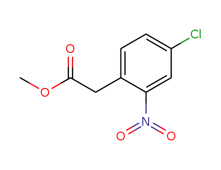 Molecular Structure of 147124-37-6 (Methyl 2-(4-chloro-2-nitrophenyl)acetate)