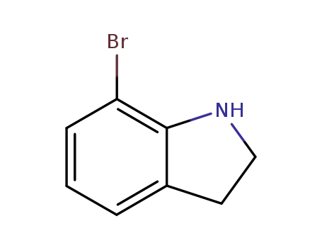 Molecular Structure of 62813-85-8 (1H-INDOLE,7-BROMO-2,3-DIHYDRO-)