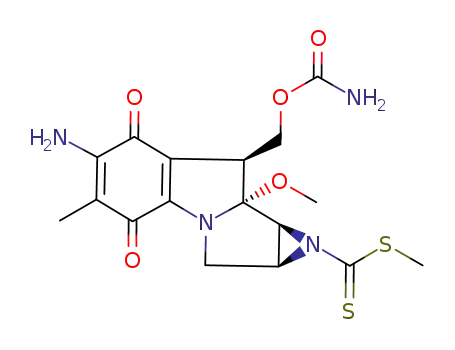7-amino-9a-methoxy-1a-<(methylthio)thiocarbonyl>mitosane