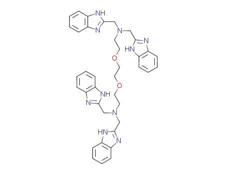 Molecular Structure of 89735-41-1 (N,N,N',N'-tetrakis(2'-benzimidazolylmethyl)-1,4-diethylene amino glycol ether)