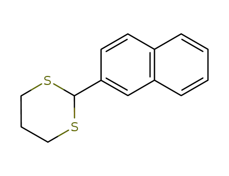 Molecular Structure of 57009-73-1 (1,3-Dithiane, 2-(2-naphthalenyl)-)