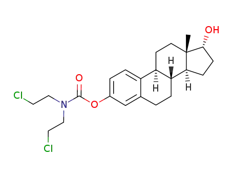 Bis-(2-chloro-ethyl)-carbamic acid (8R,9S,13S,14S,17R)-17-hydroxy-13-methyl-7,8,9,11,12,13,14,15,16,17-decahydro-6H-cyclopenta[a]phenanthren-3-yl ester