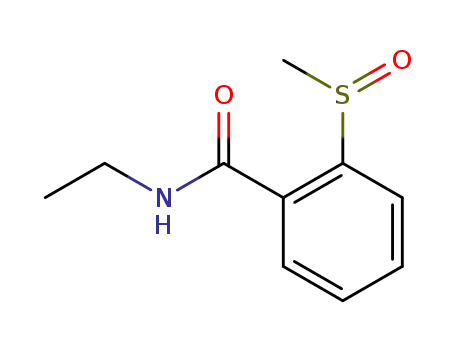 Molecular Structure of 79054-63-0 (N-ethyl-2-(methylsulfinyl)benzamide)