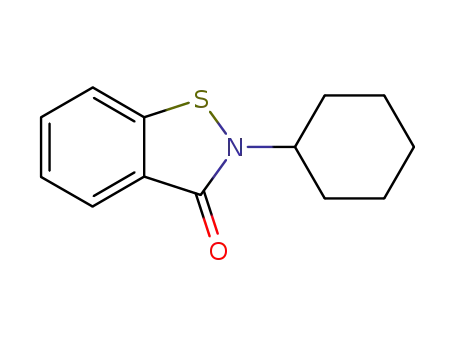 Molecular Structure of 2527-02-8 (1,2-Benzisothiazol-3(2H)-one, 2-cyclohexyl-)
