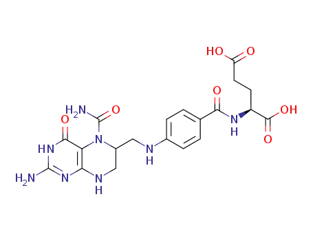 N-(4-{[(2-amino-5-carbamoyl-4-oxo-1,4,5,6,7,8-hexahydropteridin-6-yl)methyl]amino}benzoyl)glutamic acid