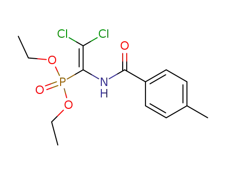 [2,2-Dichloro-1-(4-methyl-benzoylamino)-vinyl]-phosphonic acid diethyl ester