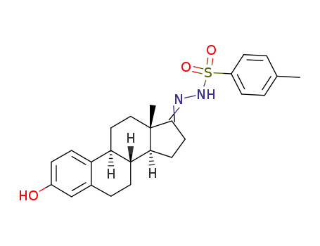 Molecular Structure of 55105-93-6 (Benzenesulfonic acid, 4-methyl-, (3-hydroxyestra-1,3,5(10)-trien-17-ylidene)hydrazide)