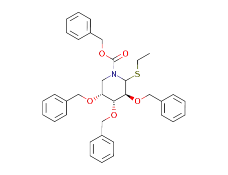ethyl 2,3,4-tri-O-benzyl-5-benzyloxycarbonylamino-5-deoxy-1-thio-D-arabinopyranoside
