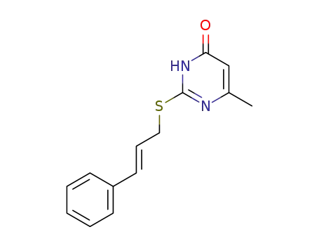 2-<(E)-cinnamylthio>-6-methyl-4(3H)-pyrimidinone