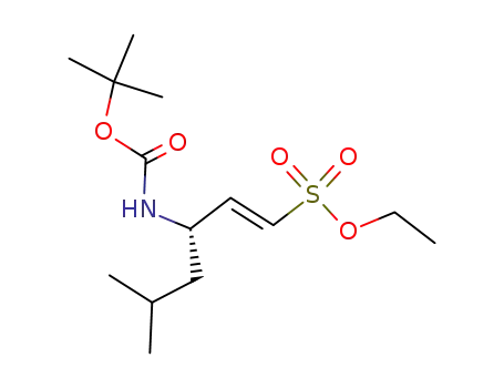 ethyl (E)-3-((tert-butoxycarbonyl)amino)-5-methylhex-1-ene-1-sulfonate