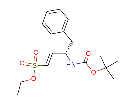 (S,E)-ethyl 3-(tert-butyloxycarbonylamino)-4-phenylbut-1-ene-1-sulfonate