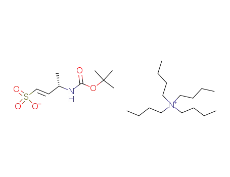 (E)-(S)-3-tert-Butoxycarbonylamino-but-1-ene-1-sulfonatetetrabutyl-ammonium;