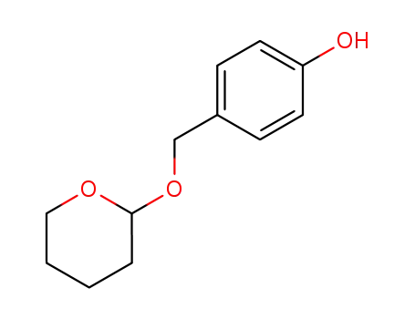 Molecular Structure of 166544-95-2 (Phenol, 4-[[(tetrahydro-2H-pyran-2-yl)oxy]methyl]-)