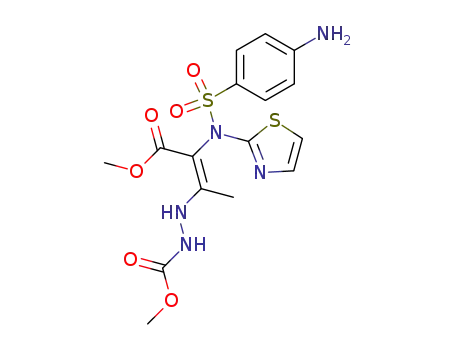 (E)-2-[(4-Amino-benzenesulfonyl)-thiazol-2-yl-amino]-3-(N'-methoxycarbonyl-hydrazino)-but-2-enoic acid methyl ester