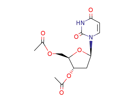 Molecular Structure of 13030-62-1 (3,5'-Di-O-acetyl-2'-deoxyuridine)