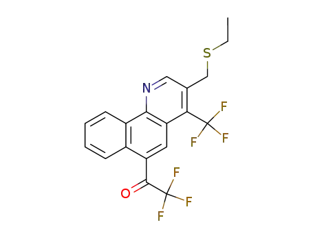1-(3-Ethylsulfanylmethyl-4-trifluoromethyl-benzo[h]quinolin-6-yl)-2,2,2-trifluoro-ethanone
