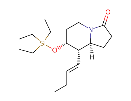 (7R,8S,8aS)-8-((E)-But-1-enyl)-7-triethylsilanyloxy-hexahydro-indolizin-3-one