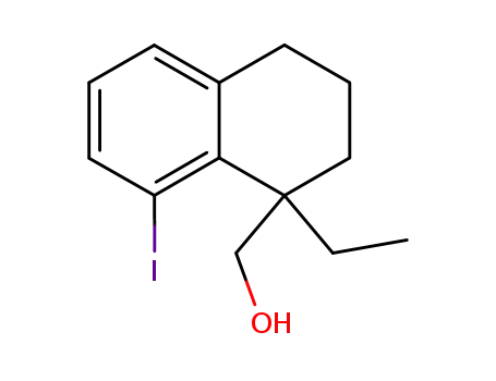 (1-Ethyl-8-iodo-1,2,3,4-tetrahydro-naphthalen-1-yl)-methanol