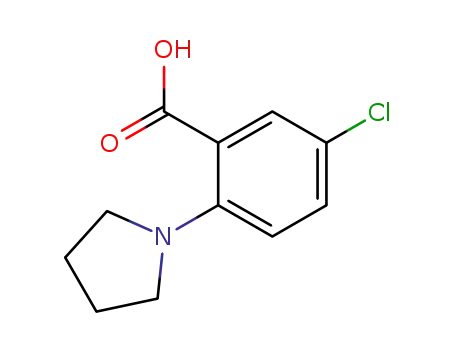 5-chloro-2-(1-pyrrolidinyl)benzoic acid