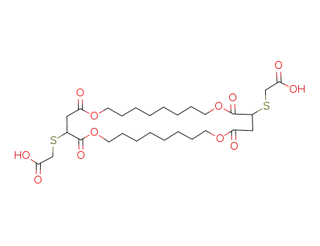 bis<3,17-(2-carboxy-1-thiaethyl)>-1,6,15,20-tetraoxa-2,5,16,19-tetraoxocyclooctacosane