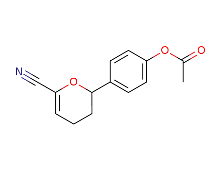 2-[(4-acetyloxy)phenyl]-3,4-dihydro-2H-pyran-6-carbonitrile