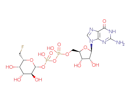 guanosine 5'-diphosphono-6-fluoro-β-L-fucopyranoside