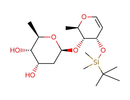 (2R,3S,4S,6S)-6-[(2R,3R,4S)-4-(tert-Butyl-dimethyl-silanyloxy)-2-methyl-3,4-dihydro-2H-pyran-3-yloxy]-2-methyl-tetrahydro-pyran-3,4-diol