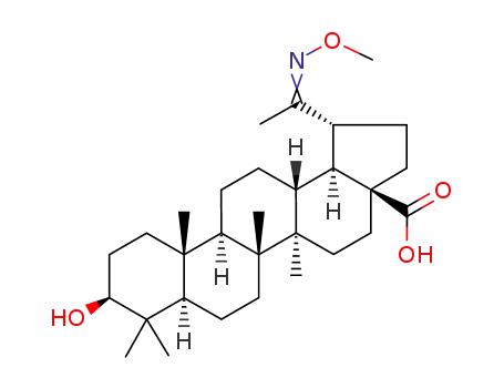 (1R,3aS,5aR,5bR,7aR,9S,11aR,11bR,13aR,13bS)-9-Hydroxy-1-{1-[(Z)-methoxyimino]-ethyl}-5a,5b,8,8,11a-pentamethyl-icosahydro-cyclopenta[a]chrysene-3a-carboxylic acid