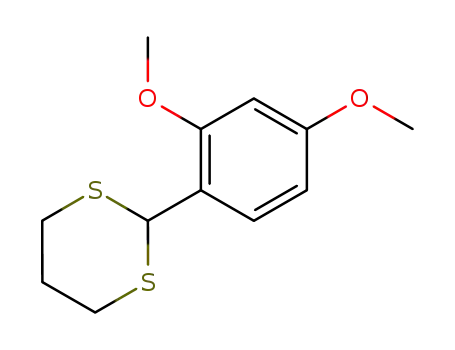Molecular Structure of 135655-77-5 (1,3-Dithiane, 2-(2,4-dimethoxyphenyl)-)