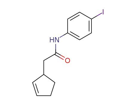 2-cyclopent-2-enyl-N-(4-iodo-phenyl)-acetamide