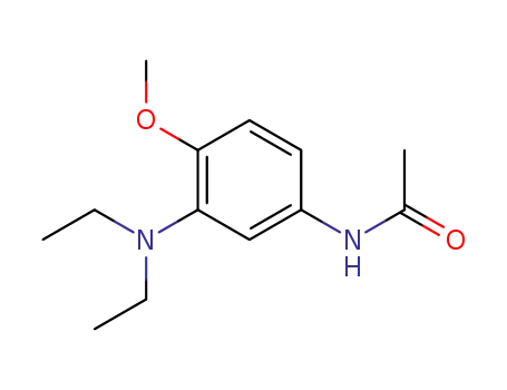 Molecular Structure of 19433-93-3 (4-Acetylamino-2-(diethylamino)anisole)