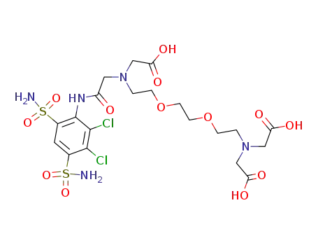 {(2-{2-[2-(bis-carboxymethyl-amino)-ethoxy]-ethoxy}-ethyl)-[(2,3-dichloro-4,6-disulfamoyl-phenylcarbamoyl)-methyl]-amino}-acetic acid