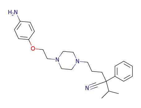 1-[(4-cyano-5-methyl-4-phenyl)hexyl]-4-[2-(4-aminophenoxy)ethyl]piperazine