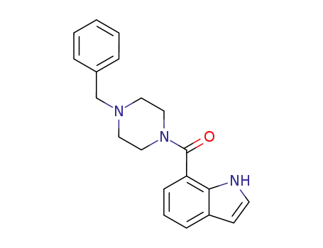 4-benzylpiperazine-1-yl-(1H-indol-7-yl)methanone