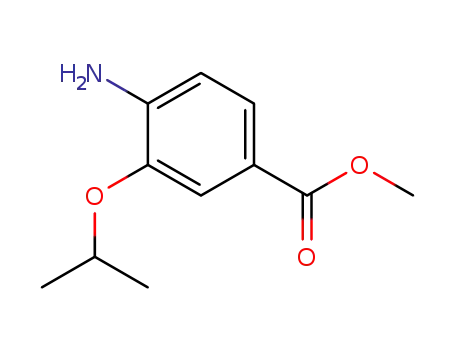 Molecular Structure of 681465-85-0 (Benzoic acid, 4-amino-3-(1-methylethoxy)-, methyl ester (9CI))